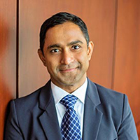 Portrait of Pat Srinivas, Equity Research Analyst at Kornitzer Capital Management